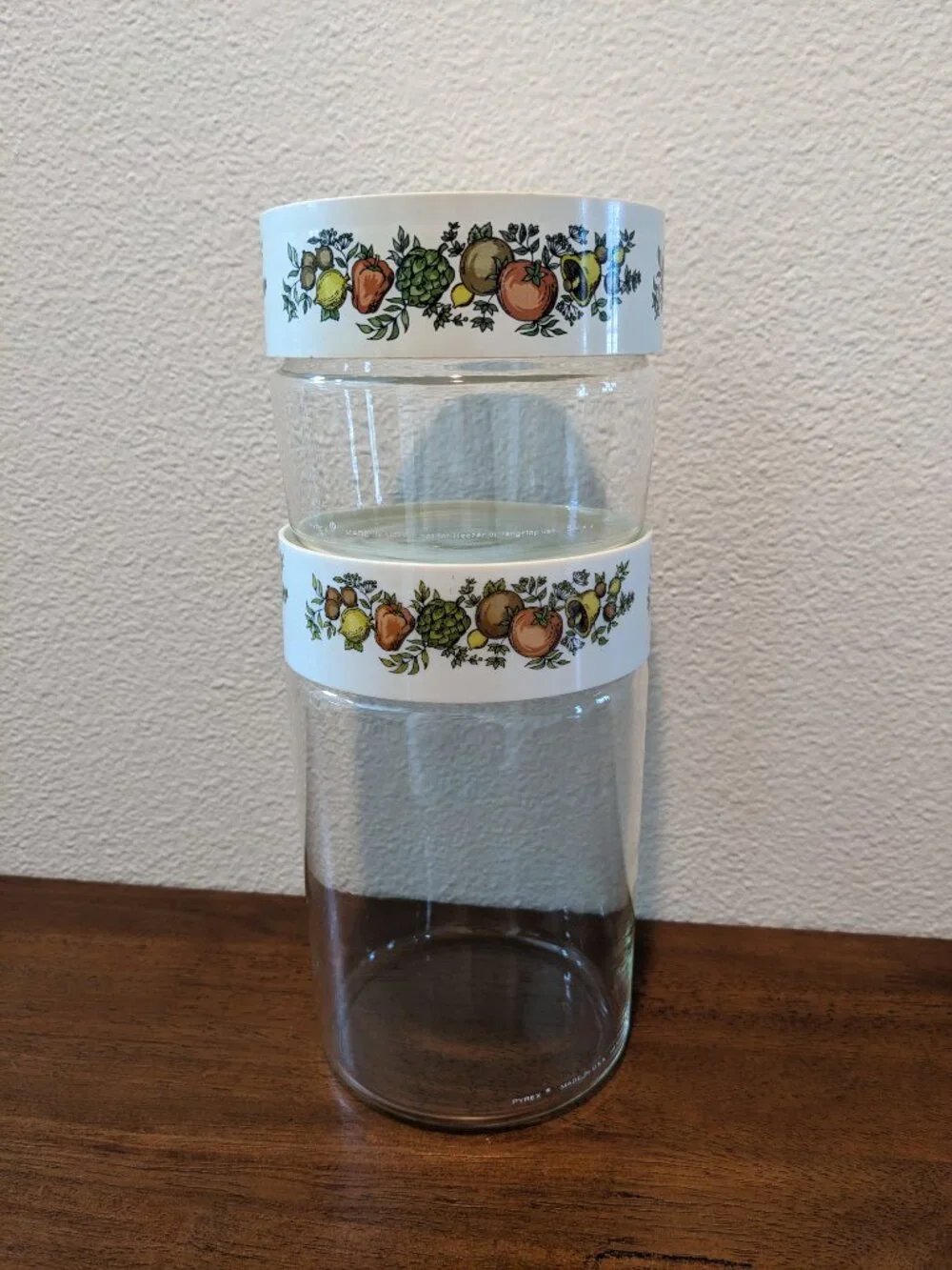 Lot of 2 Pyrex Spice of Life Canisters